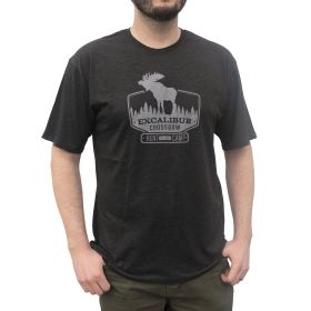 Excalibur Men's Hunt Camp T-Shirt - Charcoal